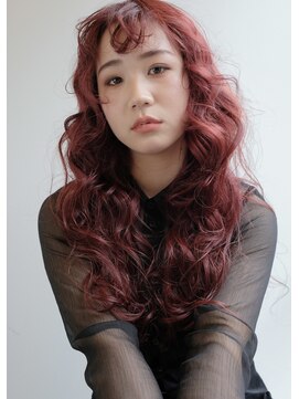 ピークアブー 銀座並木通り(PEEK-A-BOO) カシスカラー＆ロングヘア