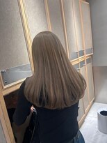 ヘアサロン ガリカ 表参道(hair salon Gallica)&nbsp;<miko>うる艶ワンカールロングに透明感たっぷりミルクティグレー