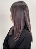 ハイライトカラーグレージュベージュケアブリーチダブルカラー