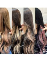 ウーロス(uros.)&nbsp;【SENA】インナーエクステ ベージュ ピンク ハイトーン ポイント