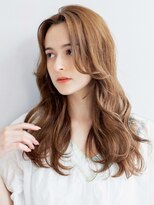 ガーディナ(Gardina)&nbsp;カールヘア　髪質改善　ブラウンヘア　顔周りカット　韓国ヘア