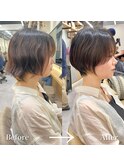 Lond.海気　ハンサムショート　ニュアンスパーマ