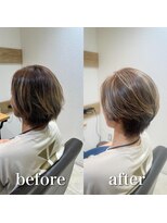 ミラバイケンジ 藤沢(Mira by KENJE)&nbsp;白髪ぼかし　セミディ　シアーカラー　【藤沢　藤沢駅】