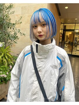 クプラ(Qpula) 【qpula 久芳未鈴】ボブ/アンブレラカラー/デザインカラー