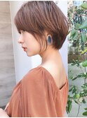 Say.レイヤーショートミルクティーアッシュショートボブレイヤー