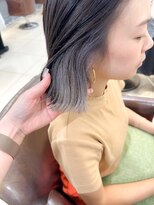 ネオリーブアイム 横浜西口店(Neolive aim)&nbsp;見せるインナーカラー ホワイトグレー【横浜】k