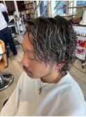 波巻きスパイラルパーマウルフカットツイストパーマメンズパーマ