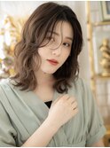 抜け感ハイライトセンターパートウェットヘアc6大宮20代30代40代