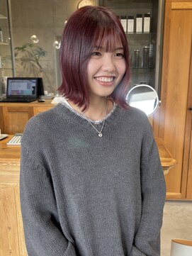 リコ(liko) ボブ×暖色カラー