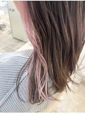 くすみモーブピンクイヤリングカラー