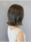 カーキアッシュ×くびれボブ