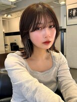 アビー(ABBEY3)&nbsp;シースルミニマルボブショート顔まわり外ハネ切りっぱなしボブ