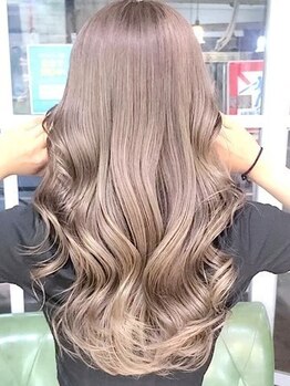 アクシス 千歳店(AXIS)の写真/【デザインカラー◎】インナー/ハイライト/白髪ぼかし/ブリーチ無しW/透明感あふれるカラーもお任せ☆