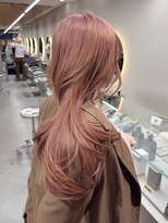 ソル ジングウマエ(SOL JINGUMAE) mayu//柔らかコーラルピンクブラウンベージュワンブリーチ