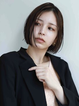 艶タイトボブ×ダークカラー