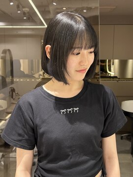 透明感カラー/色落ちまで綺麗/赤みなしカラー/暗髪/恵比寿駅