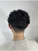 ニュアンス・フェザーパーマ/メンズ/床屋/ショート/神田/東京