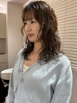 マイル 渋谷(mile) ロングパーマ / まろやかブラウン