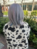 アッシュ 二俣川南口店(Ash) 【デザインカラー】ハイトーンウルフカット