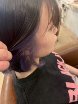 ヘアメイク メルシー(Merci)&nbsp;大人可愛い紫インナーカラー