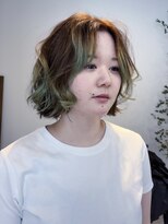 ワゴンヘアー(wagon hair) デザインカラー ポイントブリーチ