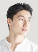 銀座メンズパーマルーズパーマシャドウパーマセンターパート緩め