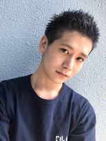 ニコフクオカヘアーメイク(NIKO Fukuoka Hair Make)&nbsp;「NIKO」ネイビーアップバングショート