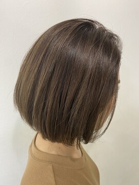 アンナ(ANNA) 【ANNA】ワンレンボブ×ハイライトベージュ