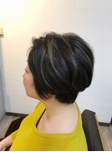 綺麗なサイドシルエット30代40代50代大人気ひし形ショート