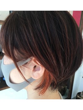 チュロアトリエ(chulo atelier) インナーカラー★オレンジ