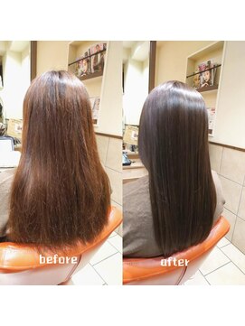 ネオリーブチノ 登戸店(Neolive cino) 髪質改善酸熱&超音波ハホニコTR 内巻きロング