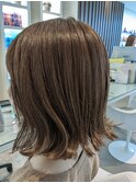 アッシュ＆ハイライトボブ