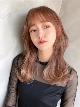 フラッグヘア 新宮店(Flag HAIR) ハイトーン　ダブルカラー　セミロング