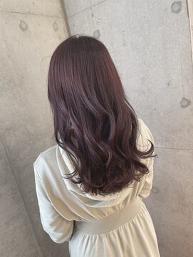 リビンバイアフロート(Livin by afloat) ブリーチなし 透明感カラー ラベンダーピンク おおたかの森