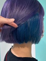 マティーナ ヘアー 池袋(Matina hair)&nbsp;【パープル×インナーブルー】20代30代40代