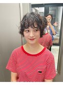 ショートパーマ/ショートヘア/丸みショート