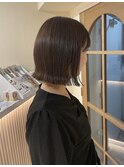 切りっぱなしボブ/外ハネボブ/オリーブべーしゅ