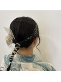 タイトなヘアセット