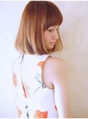 【伸ばしかけ　小顔　大人】　大人可愛い似合わせボブ