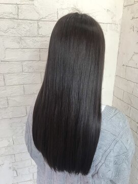 アジールヘア 所沢プロペ通り店(agir hair) 姫カットシアーカラーダークアッシュ縮毛矯正美髪矯正所沢練馬