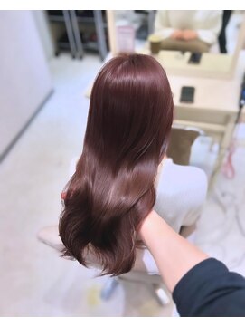 コア 梅田茶屋町店(Core) ココアピンク 艶髪 透明感カラー