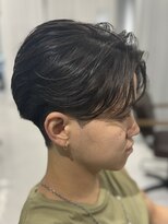 バース 梅田中崎町店(BIRTH)&nbsp;ニュアンスパーマセンターパートワンカールパーマ韓国メンズ