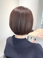 ストフ(stof)&nbsp;ショートカット/大人ボブ/丸みショート/ピンクベージュ