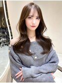 愛されヘアレイヤーカットブラウンブリーチ無し