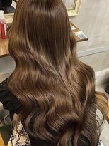 ルフレ 新宿歌舞伎町店(Reflet)&nbsp;暗めブラウンカラー/チョコレート/プルエクステ/髪質改善