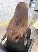 渋谷ブリーチカラーレイヤーカットモカベージュマロンベージュ