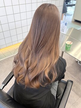 サンクマーケット 渋谷(cinq MARKET) 渋谷ブリーチカラーレイヤーカットモカベージュマロンベージュ