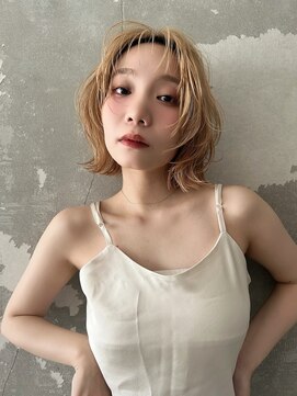 ジル フラン 吉田店(JILL franc) レイヤーボブ7/15ミルクティーベージュくびれヘア