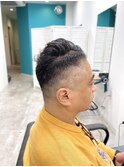 男前フェード