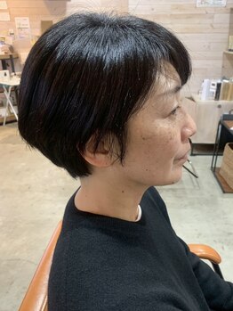 《垂水舞子》360°美フォルムに!『イルミナカラー』『髪質改善』でワンランク上のショート♪白髪染めも◎